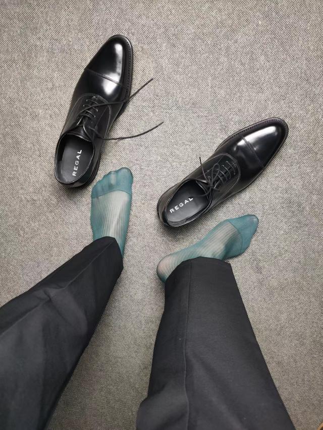 男士商务丝袜 男士条纹丝袜