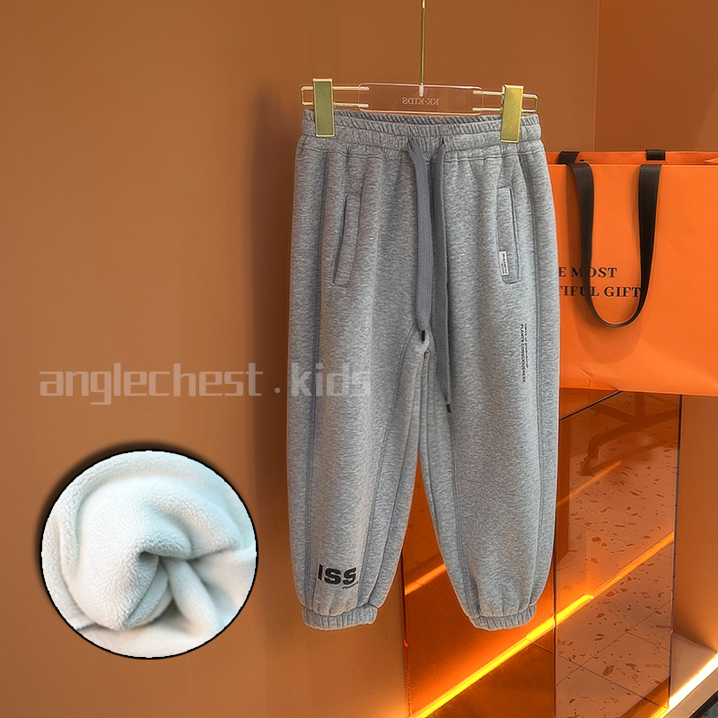 新品卫裤宽松显瘦加绒加厚秋冬韩版长裤童装-QK174