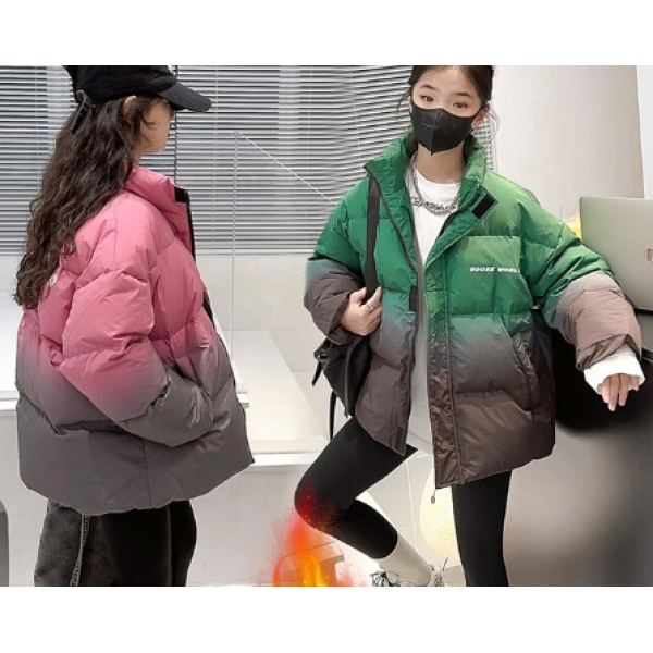 2024冬季新款加厚棉服大气休闲渐变色外套 BB001  贝贝优品