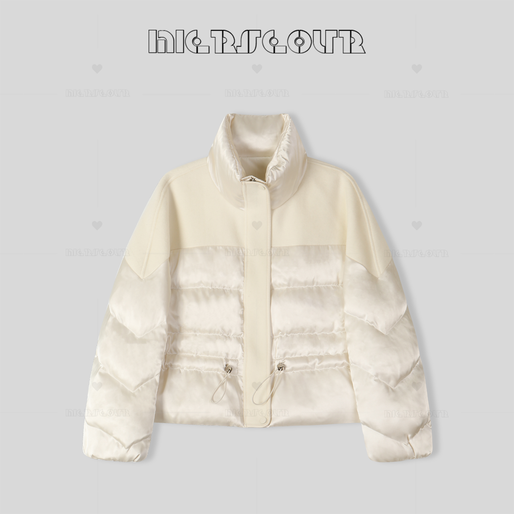 新款高级感丝光设计休闲羽绒外套28128