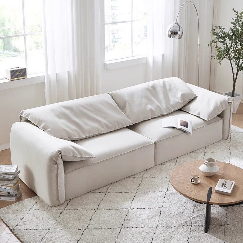 大象耳朵现代简约风沙发家用客厅极简轻奢直排意式小户型布艺别墅