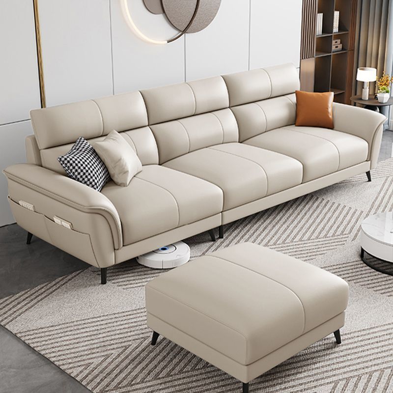 现代简约风沙发家用客厅三人沙发小户型北欧极简意式轻奢直排布艺