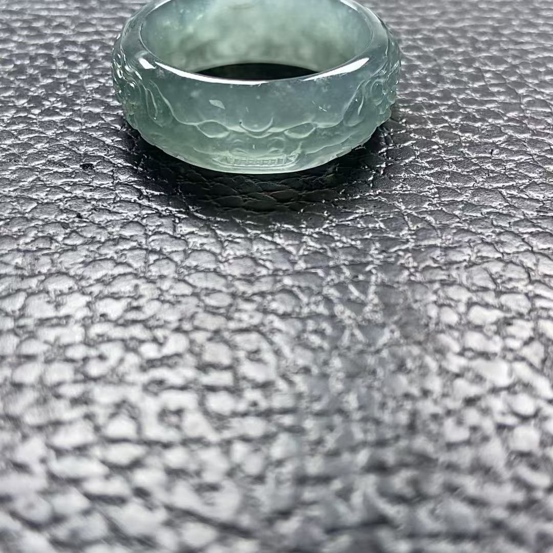 天然A货翡翠小醒狮戒指多样性发货发其一