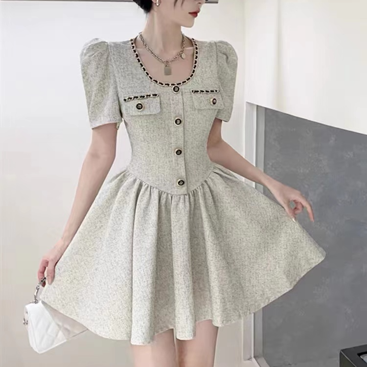 （直播间扣号下单）法式气质优雅连衣裙