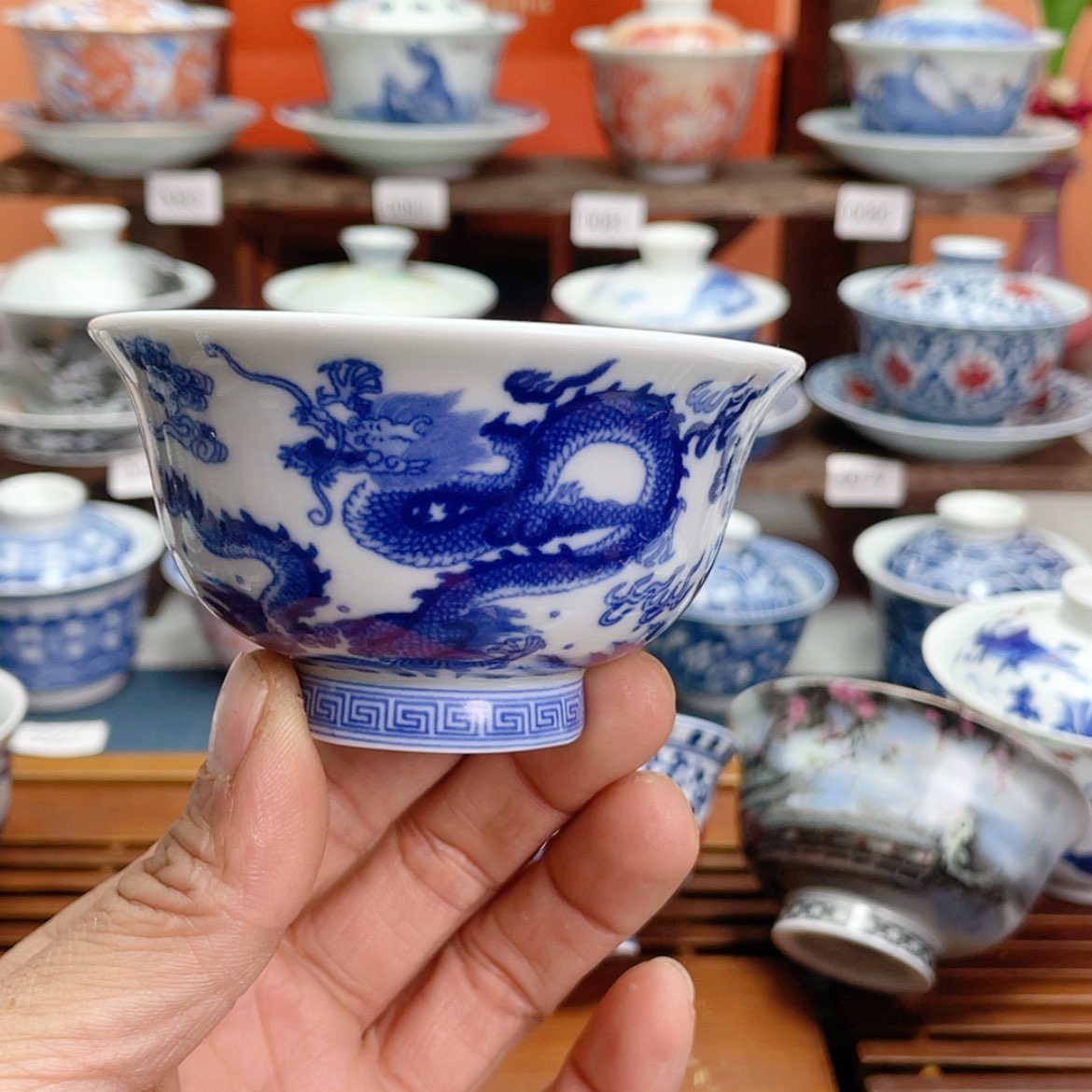 【闪购商品】仿古泥仿古釉刘*生压手杯