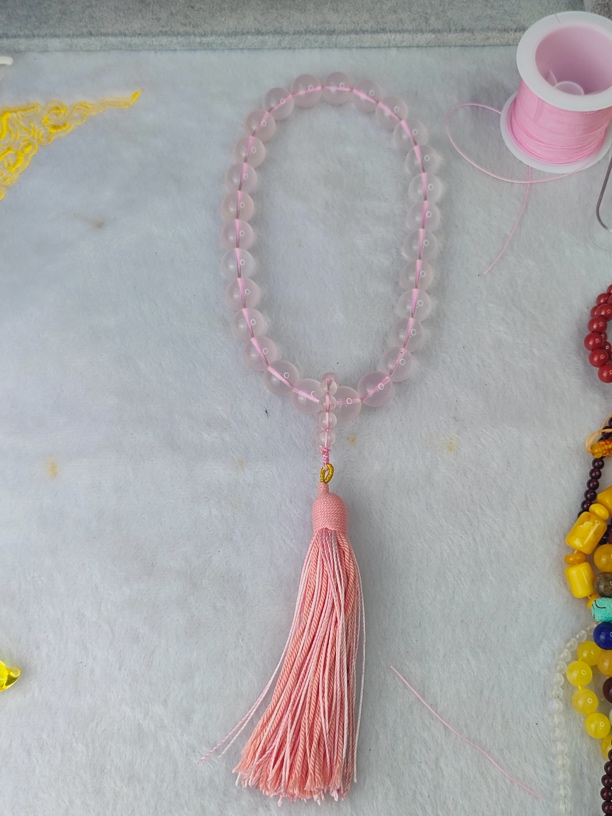 星光粉水晶手持手串