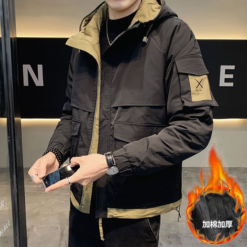 【小扬哥专属】秋冬季加棉加厚外套男士2022新款潮流工装夹克男！