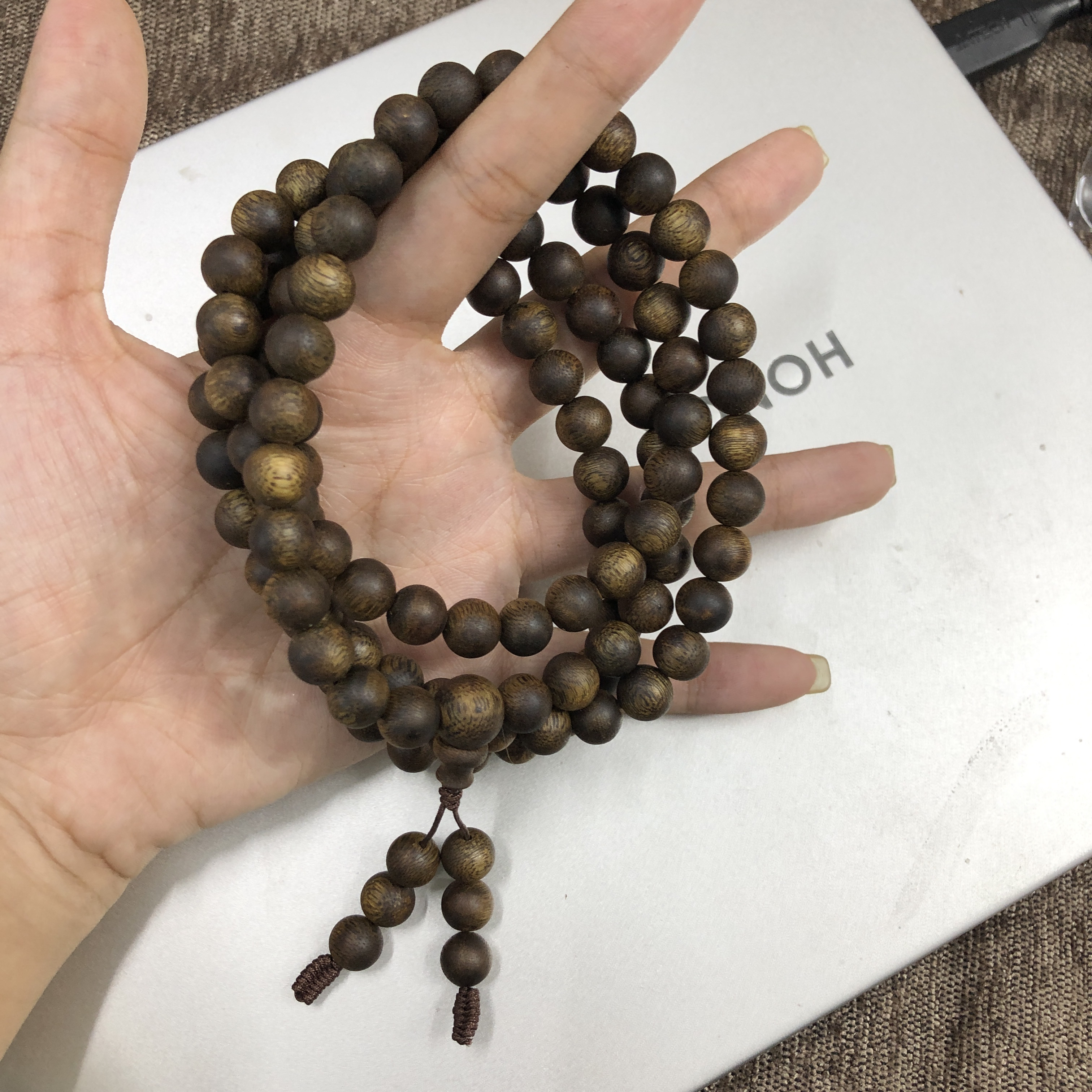 【琳琳推荐】沉香手串08圆珠多圈沉水浮 多样性发一