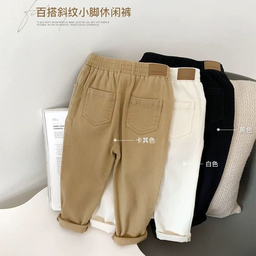 小跟班男童裤子加绒加厚童装休闲裤子潮儿童洋气长裤春秋款宝贝童