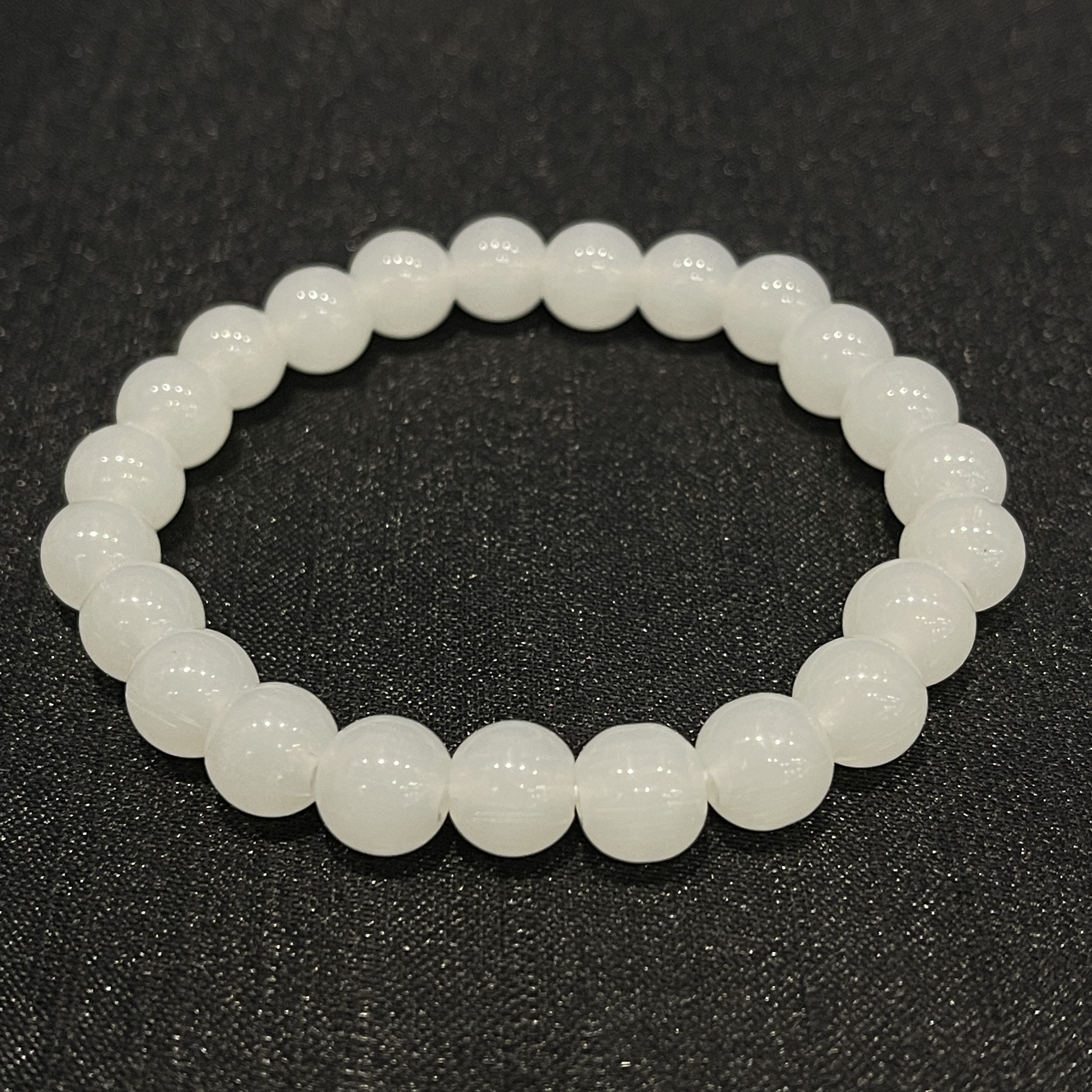 【福袋】精美时尚高冰白月光色手串8mm琉璃皇朝（多样性发一）