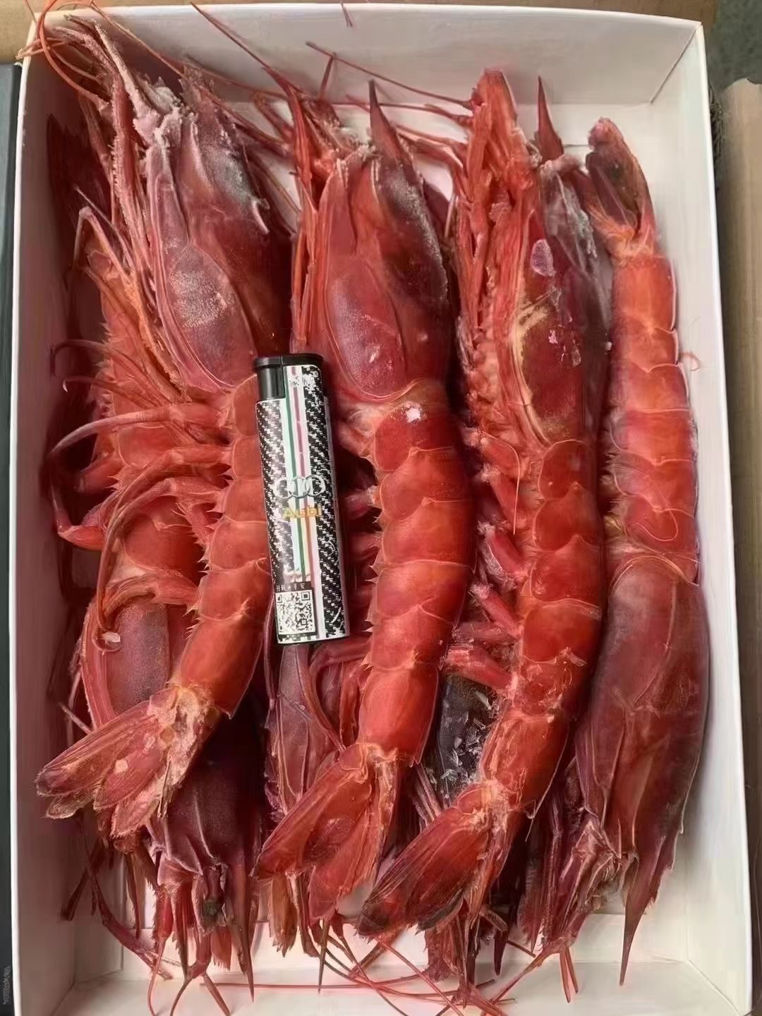 西班牙进口红魔虾每盒500克