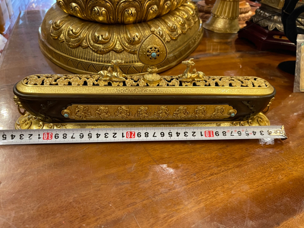 纯铜工艺品摆件香炉吉祥八宝图案精工