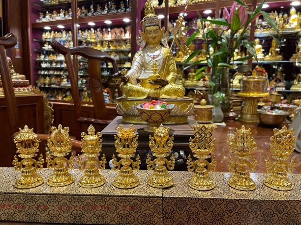 纯铜吉祥八宝9cm摆件