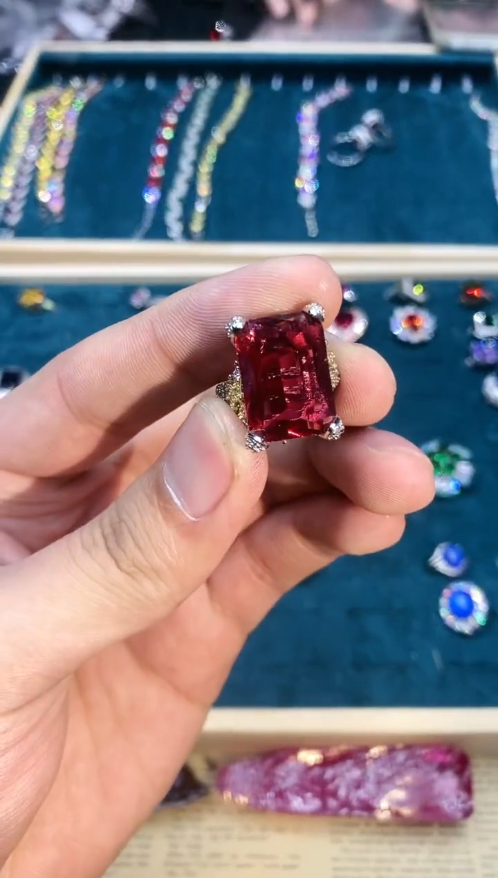【闪购商品】红宝石戒指银S925镶嵌130