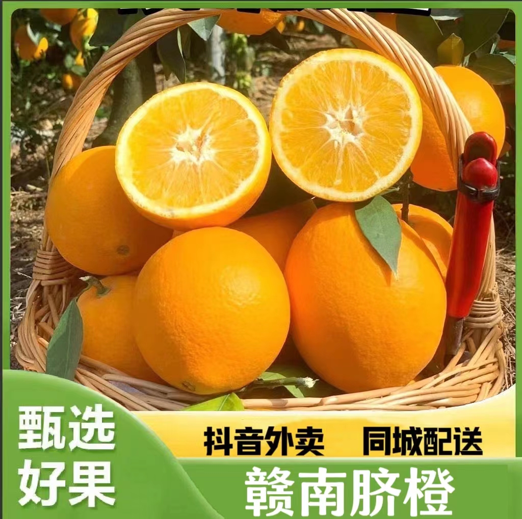 江西赣南脐橙10斤精美包装【同城配送 1小时送达】