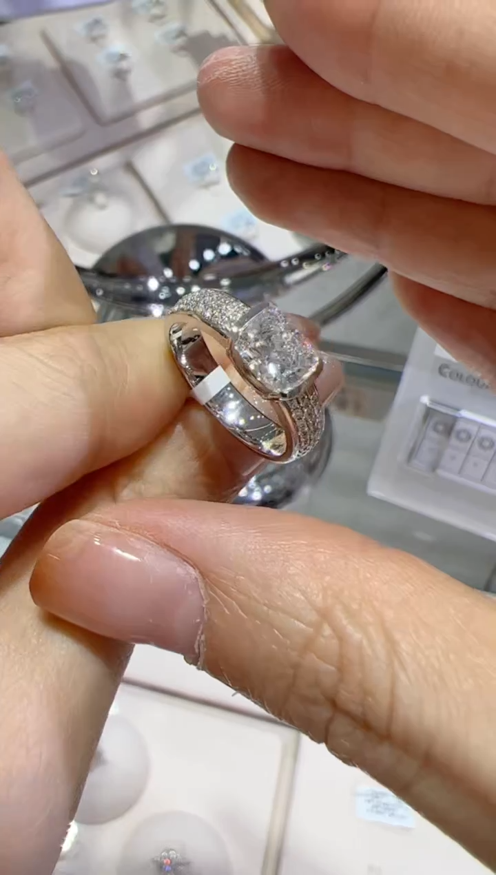 【闪购商品】实验室培育钻石18K金镶嵌@@