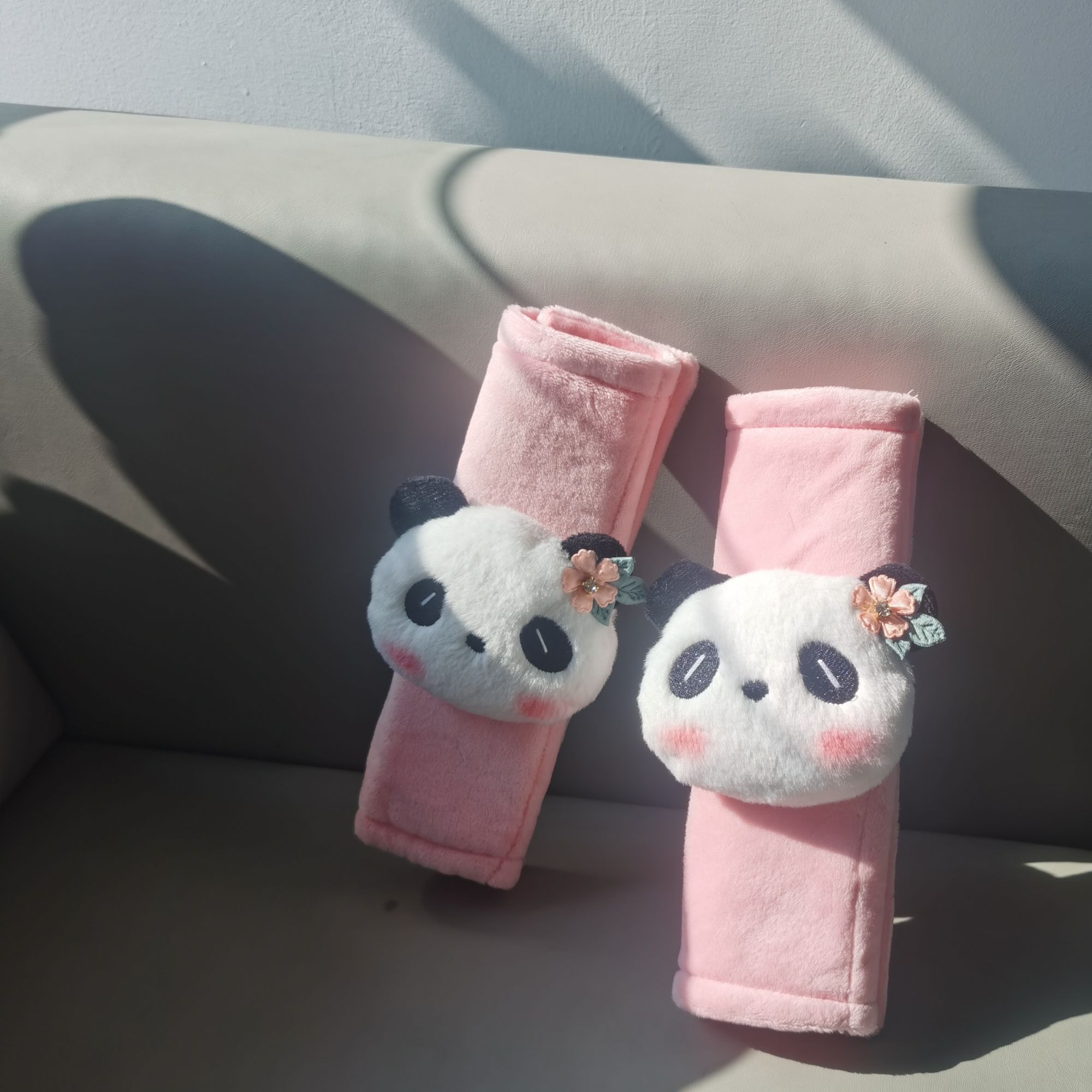 可爱熊猫安全带装饰