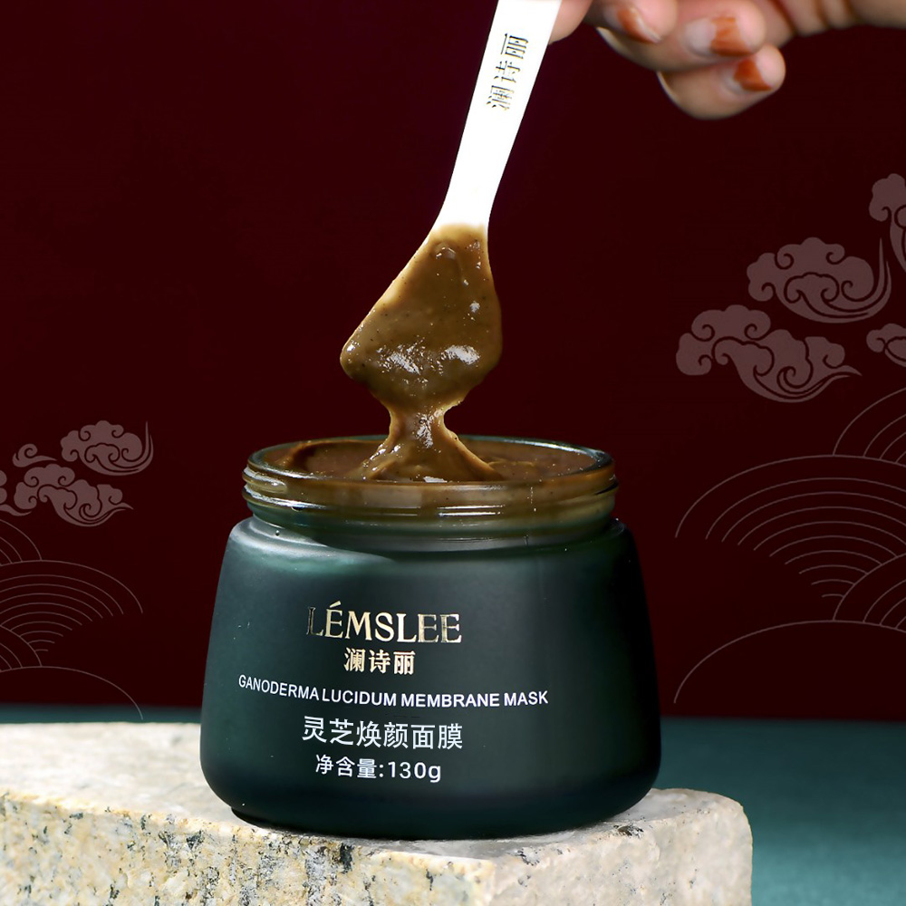 灵芝焕颜面膜 中草涂抹式灵芝膜保湿靓肌
