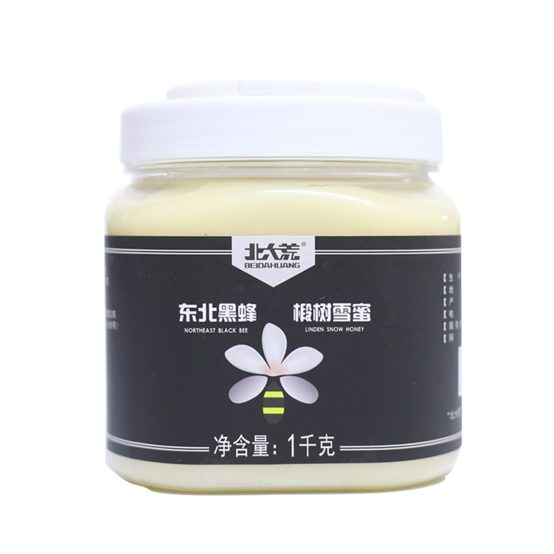 北大荒福利紫椴雪蜜1KG成熟土蜂蜜纯蜂蜜天然森林椴树蜜产地直供