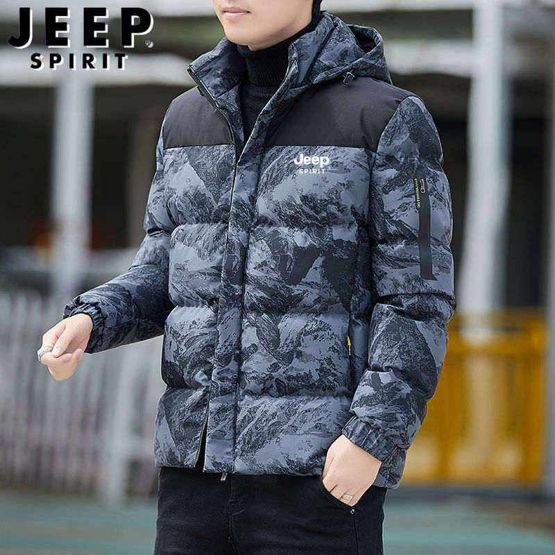 JEEP吉普新款冬季棉服男高档宽松时尚休闲面包服男生加厚棉衣棉袄