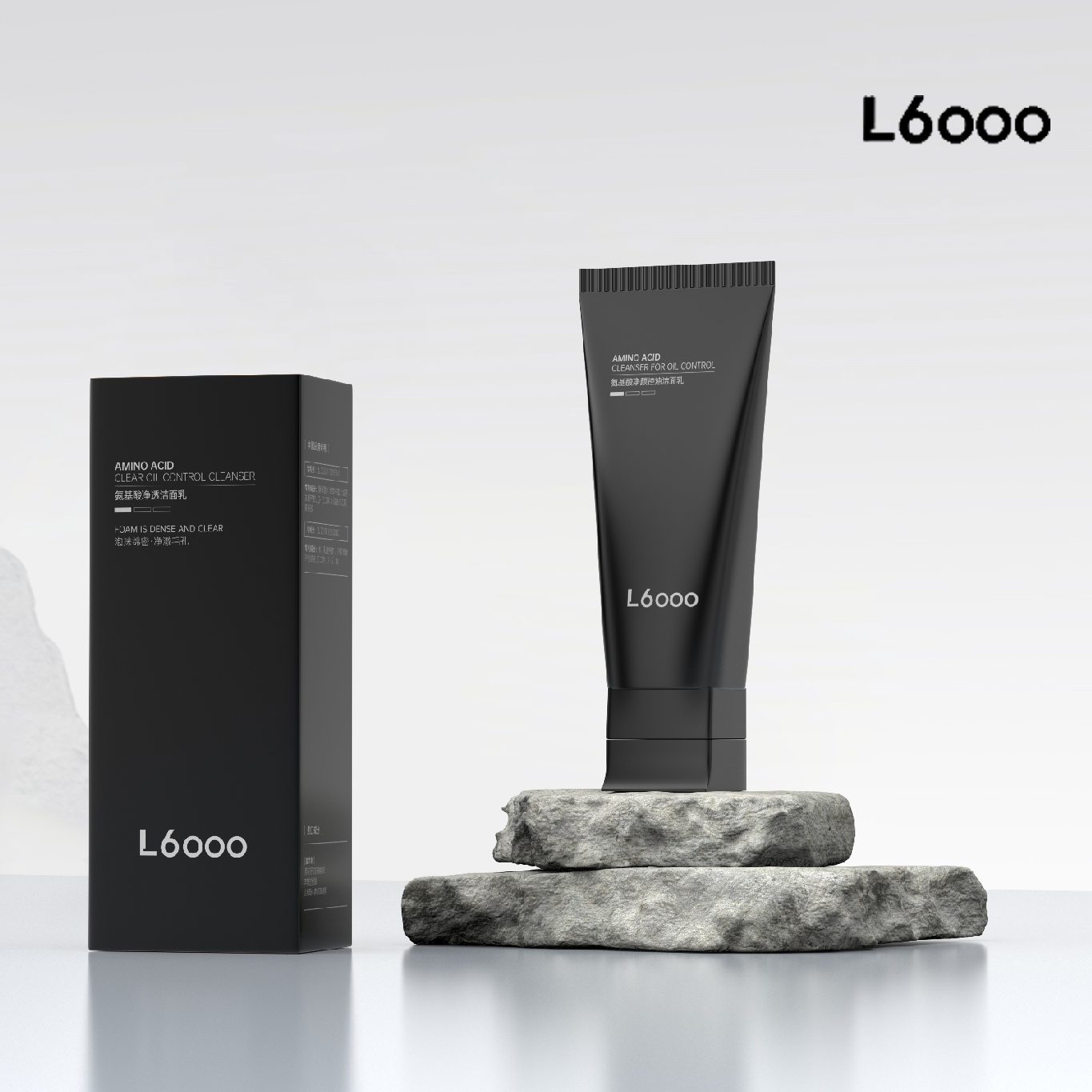 L 6000 氨基酸净颜控油洁面乳100g/瓶水润清洁保湿补水洁面控油