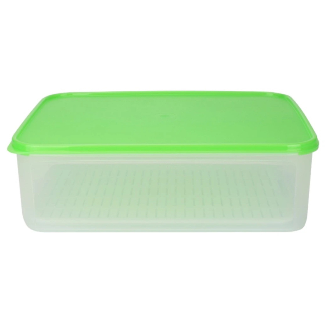 特百惠6/9.4L蔬菜瓜果收纳密封冷藏保鲜盒带滤筛大容量正品直发