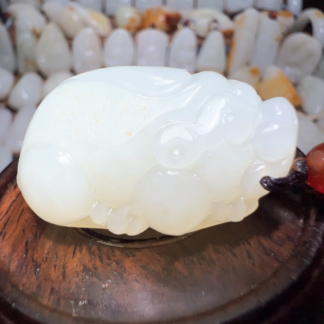 和田玉吊坠(不含链)未镶嵌