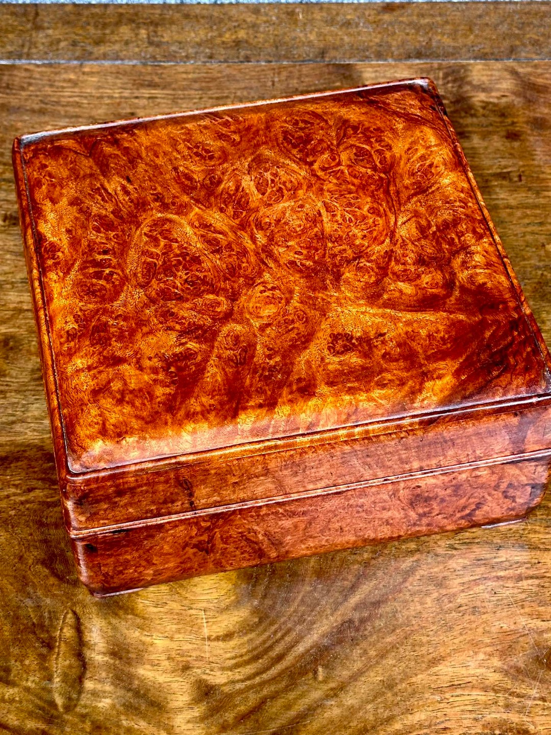 木器古董文玩精品收藏影木盒长