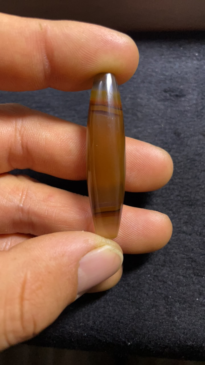 天然巴西玛瑙天圆地方锁骨珠