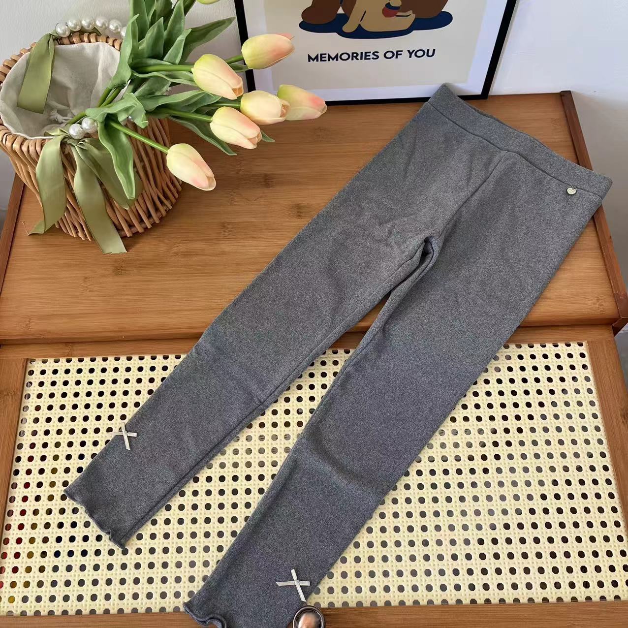 10 丽子家 品牌 女童某L家蝴蝶结儿童打底裤