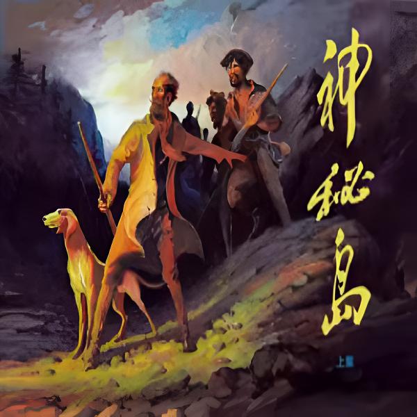 连环画小人书漫画绘本经典名著随手翻32开原稿位图印刷《神秘岛》册