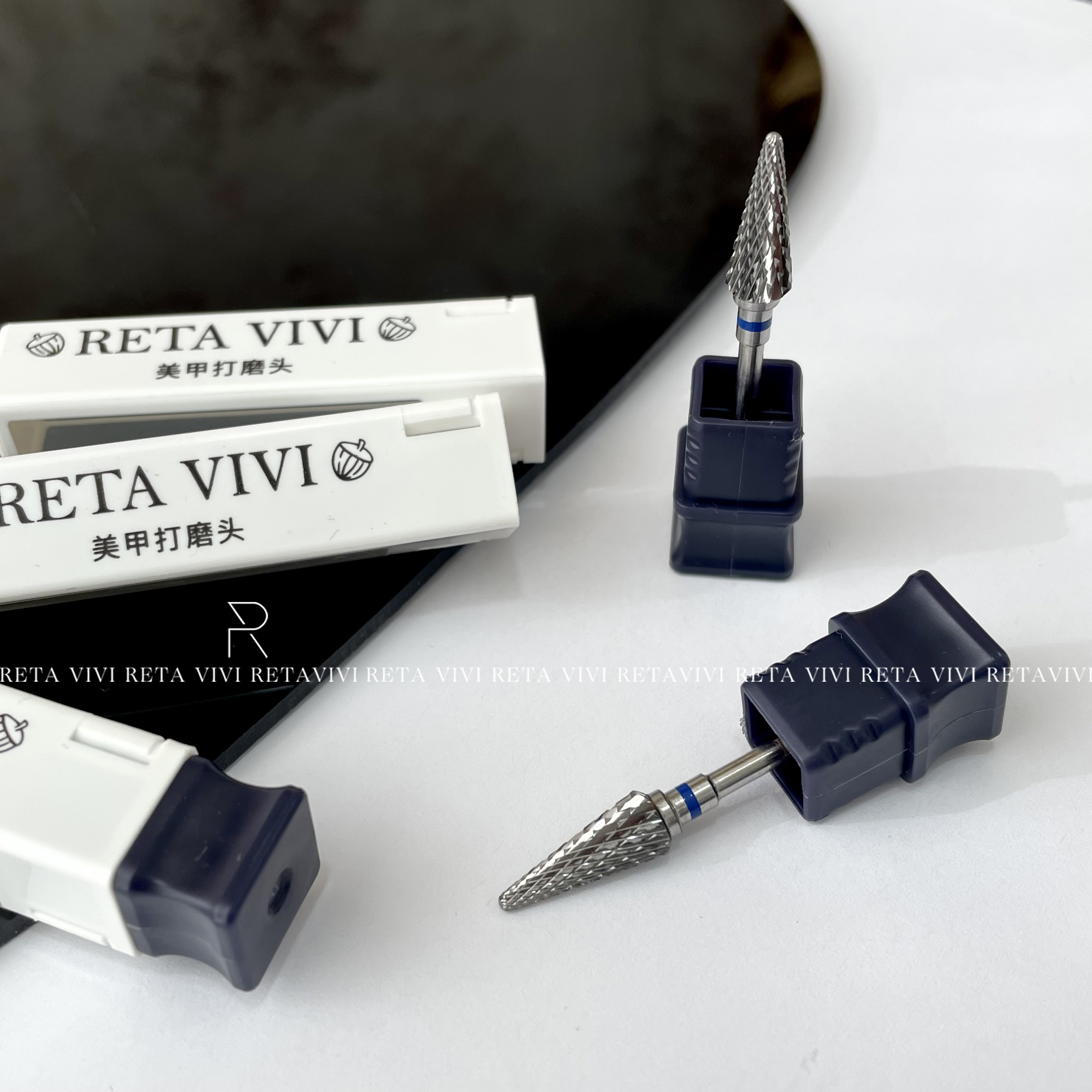 RETA VIVI 打磨头卸甲工具锥形卸甲头美甲店专用