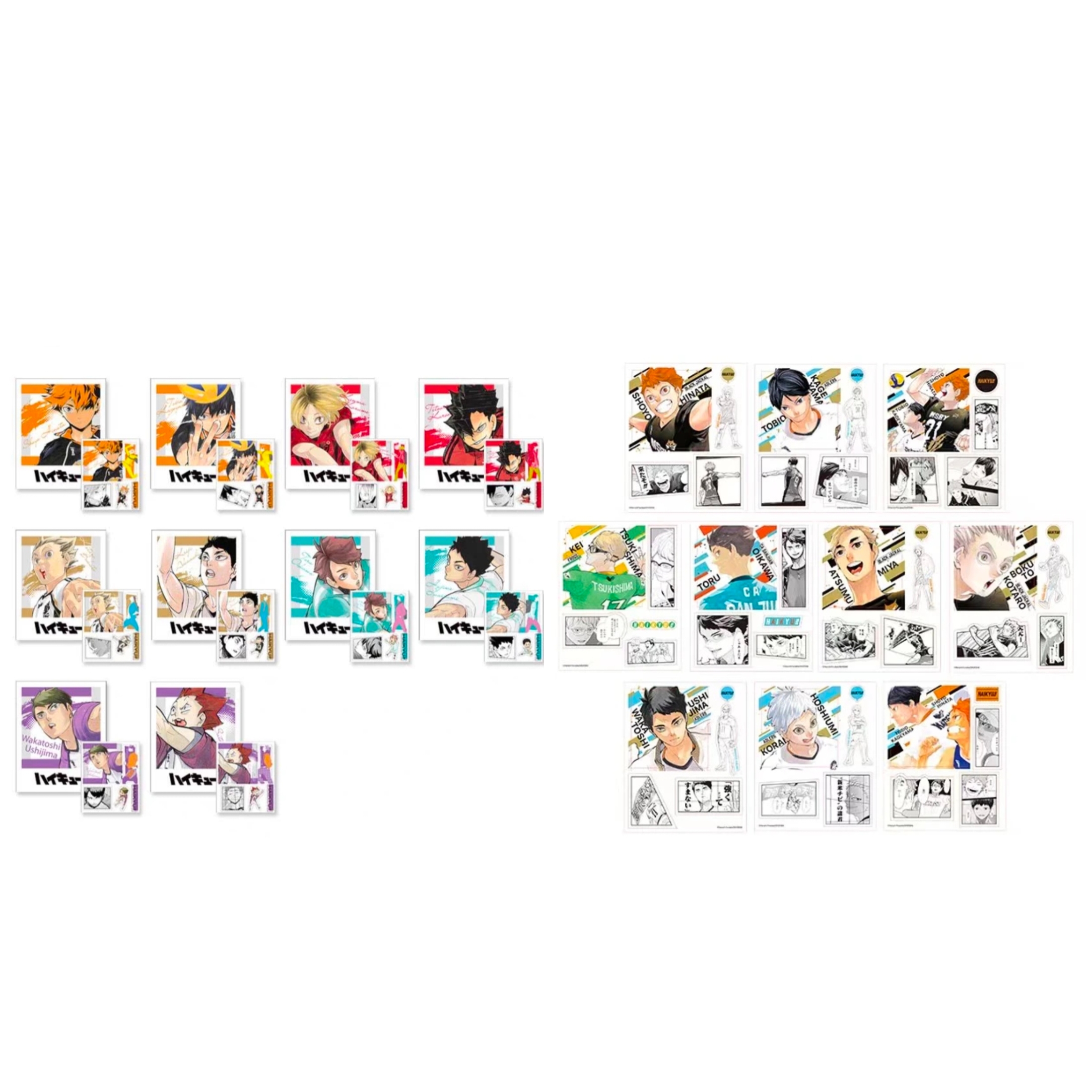 【代拆】排球少年JS原画拍立得贴纸组合第一二弹 盲盒代拆