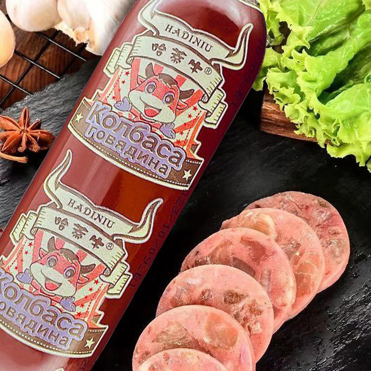 俄罗斯风味牛筋肠俄罗斯式牛筋香肠开袋即食