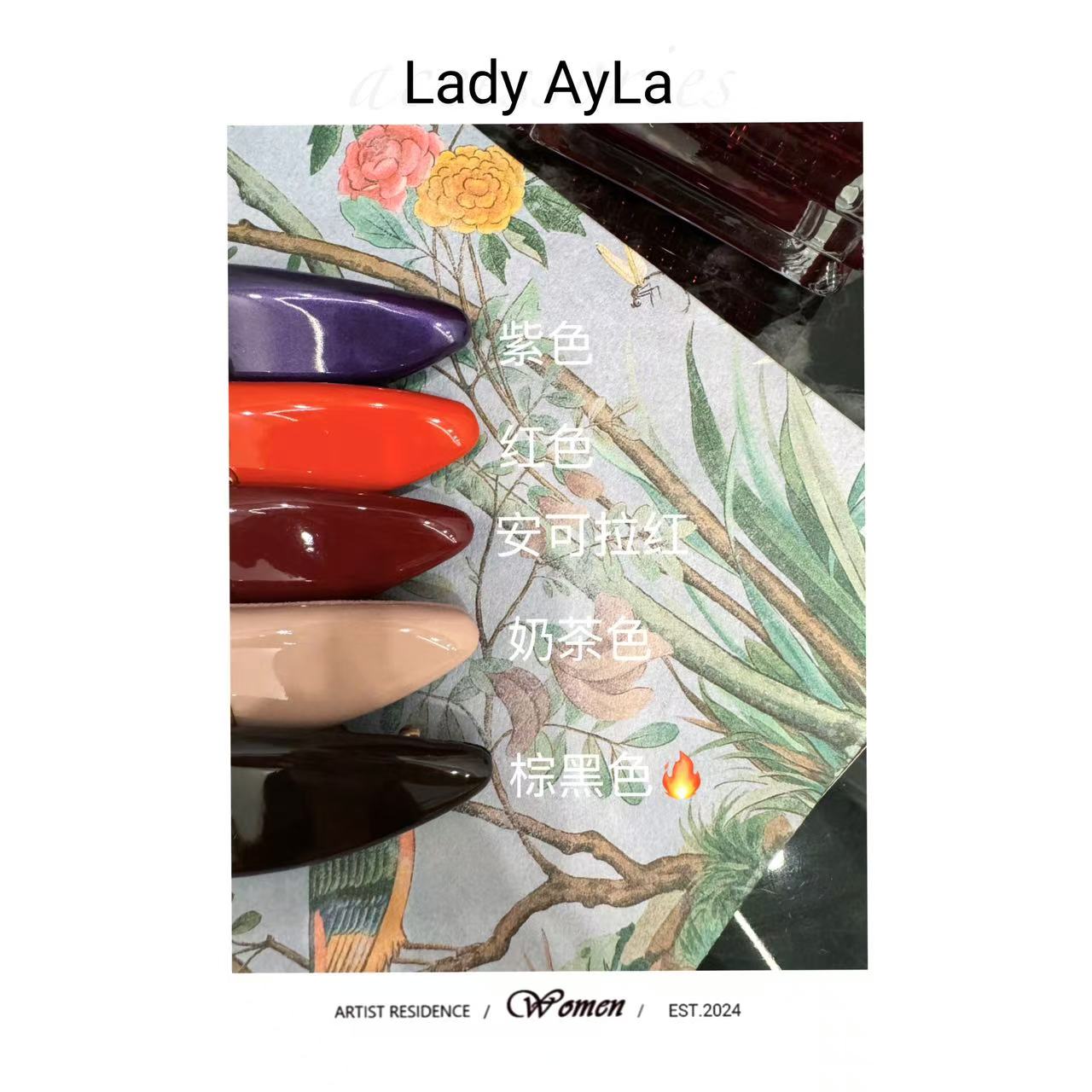 字母M轻奢时尚发夹AL3009