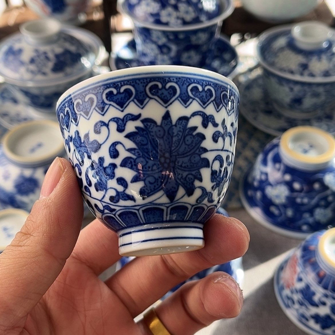 【闪购商品】陶瓷杯缠*莲