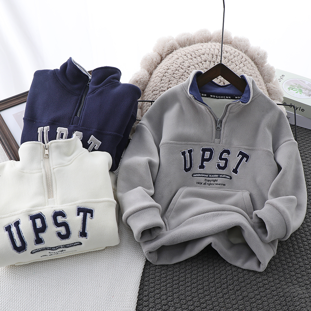 冬季男童卫衣加绒爆款2023新款秋冬洋气中大童冬装上衣打底衫韩版