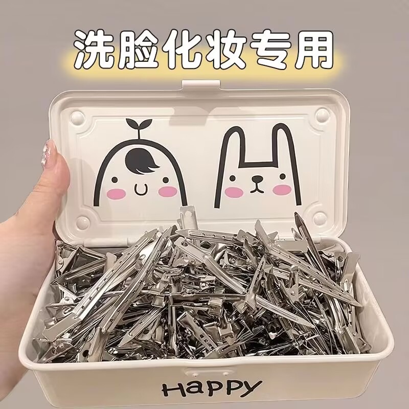 （新疆包邮）鸭嘴夹定位夹无痕发夹女发根蓬松神器高颅顶刘海夹前额