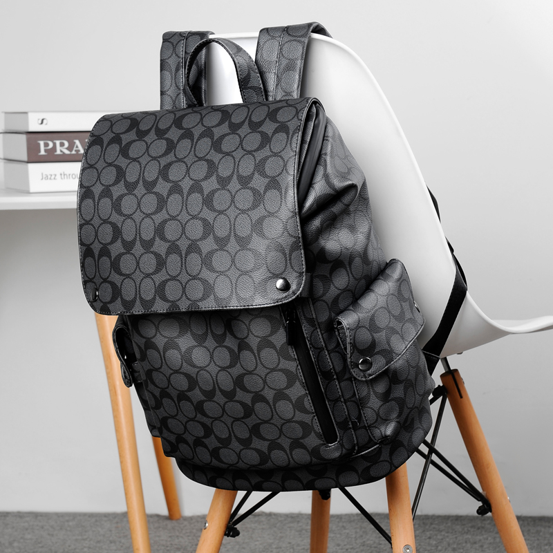 意大利品牌时尚双肩包男商务通勤大容量旅行电脑包潮学生背包休闲
