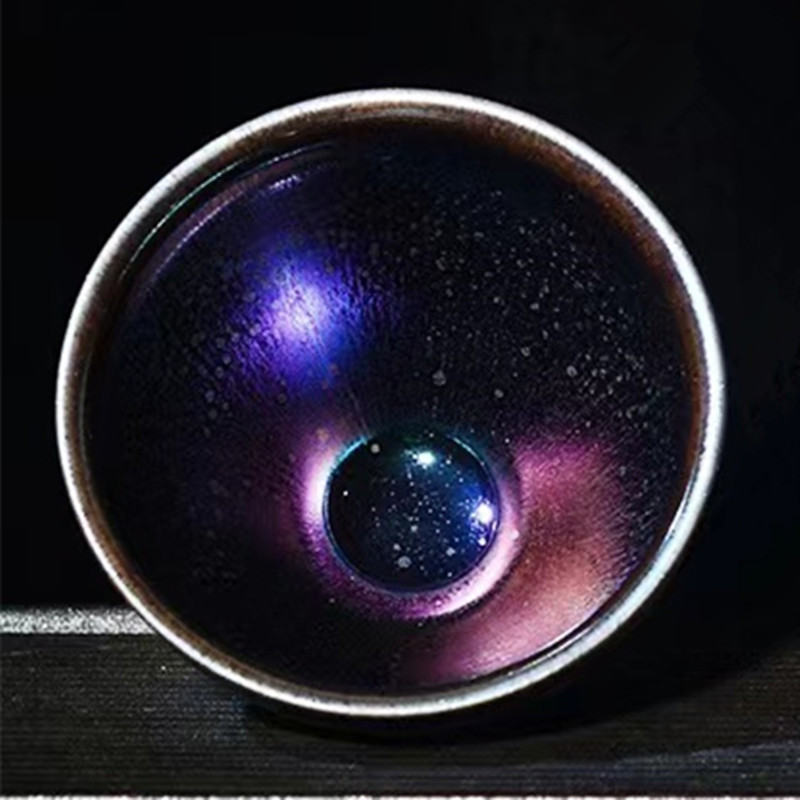 【建窑建盏】无上曜变 将军杯主人杯  茶杯 手工烧制