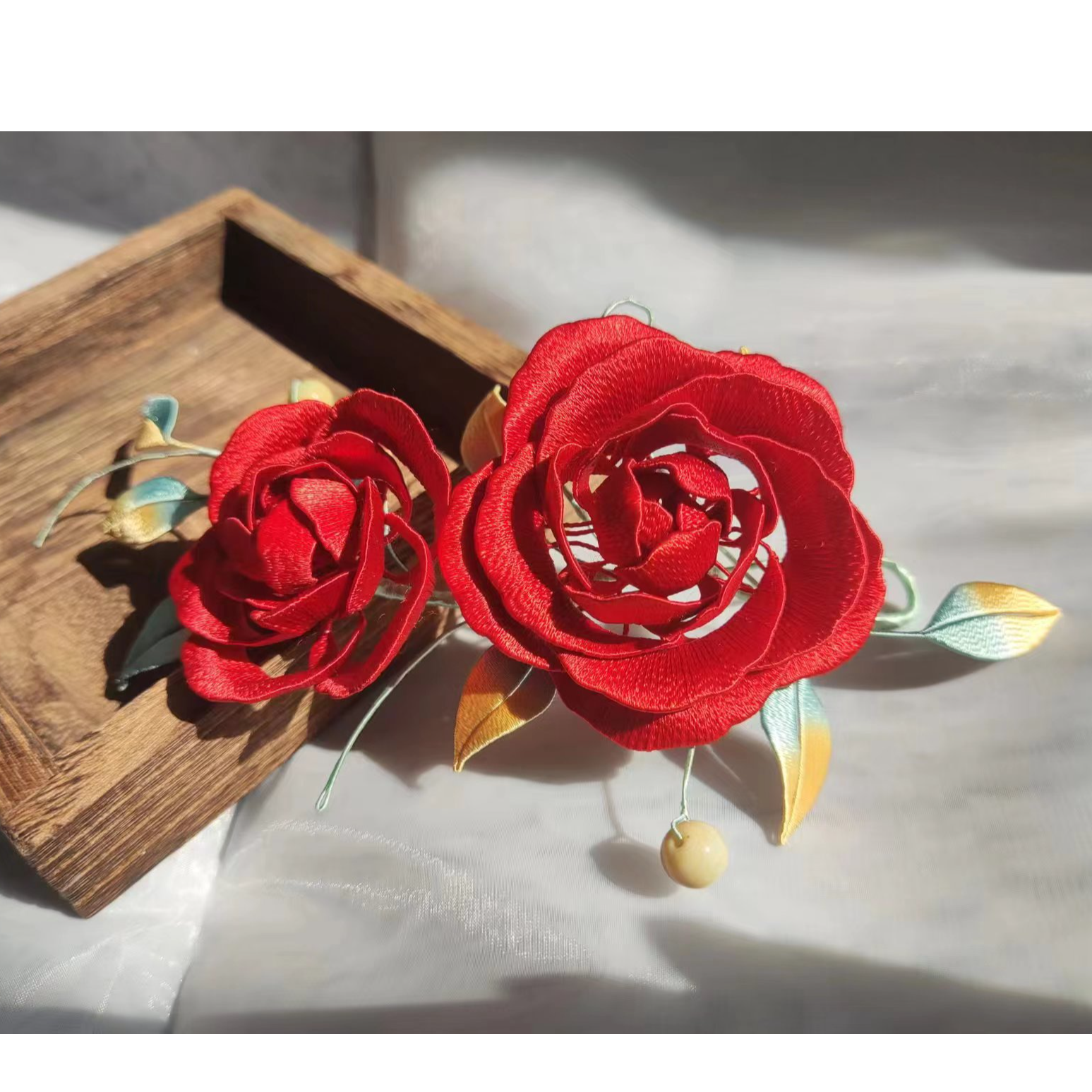 筱娘子呀一物一拍缠花发簪发冠发夹璎珞