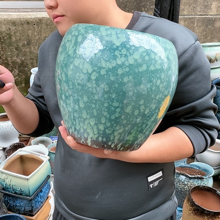 紫砂花盆正品口20高24