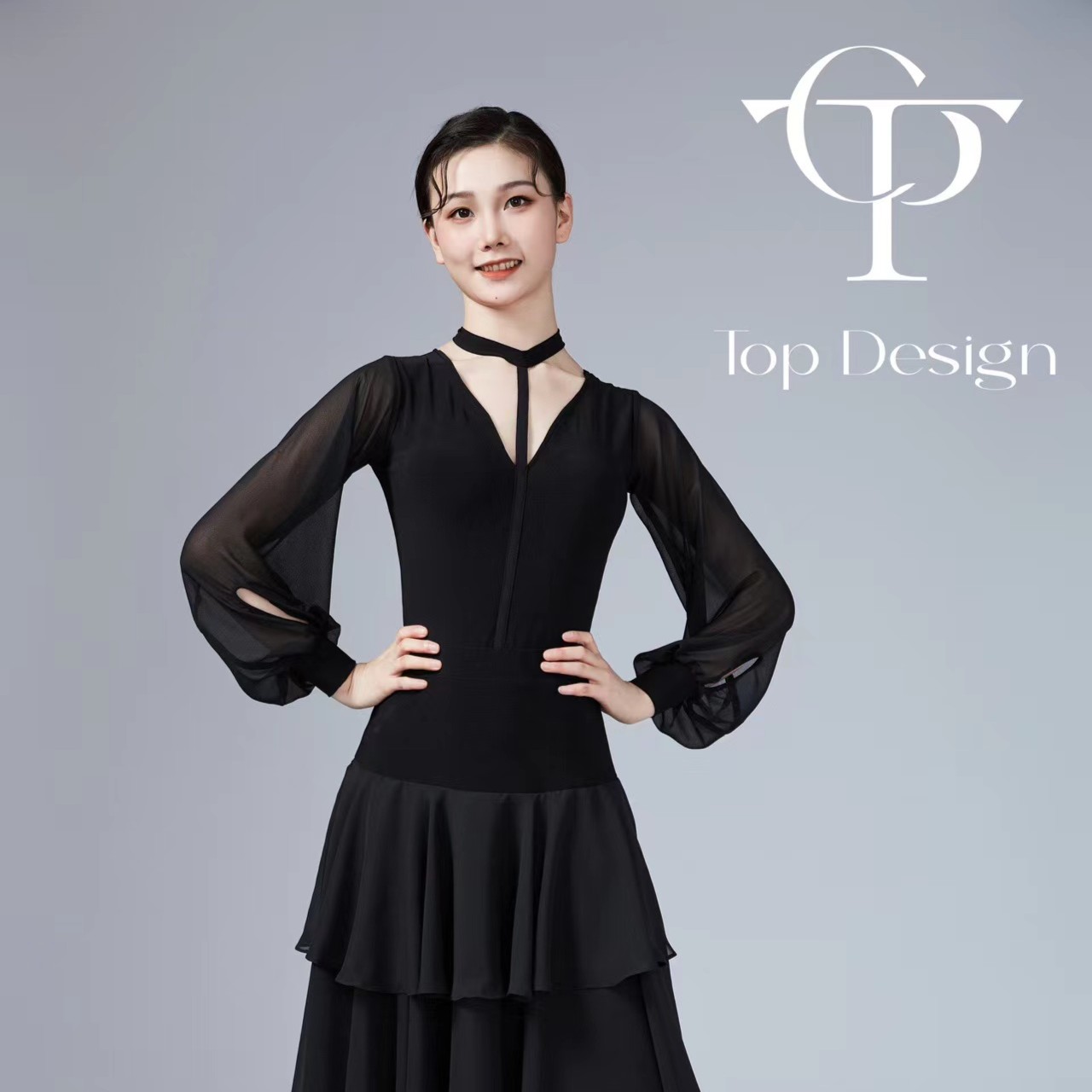 TOP Design ~气质女神~气质优雅摩登舞上衣