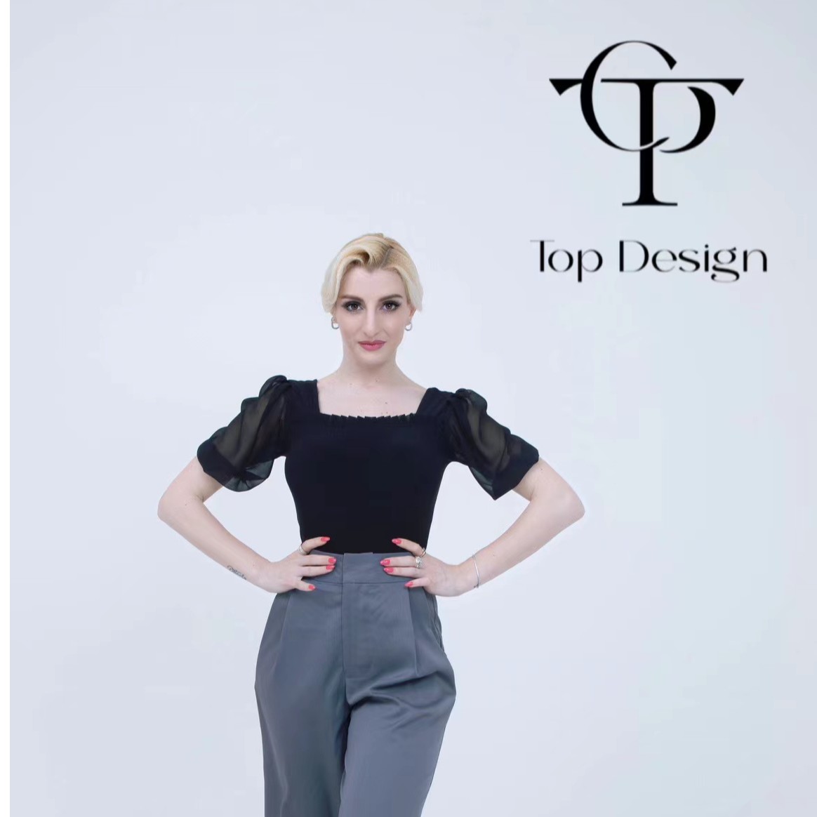 TOP Design ~盛夏日记~气质优雅摩登舞上衣