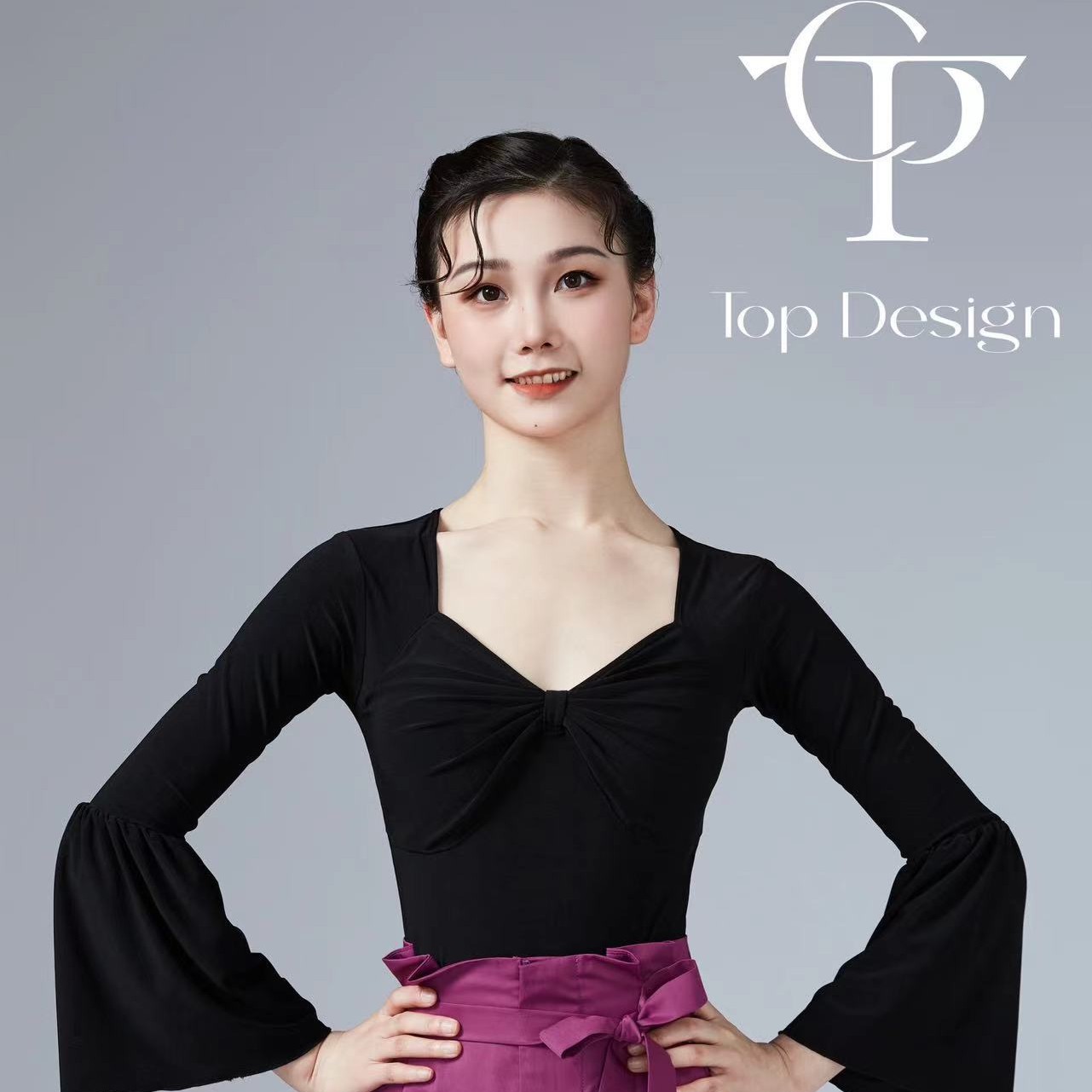 TOP Design~简爱~气质优雅性感摩登舞上衣