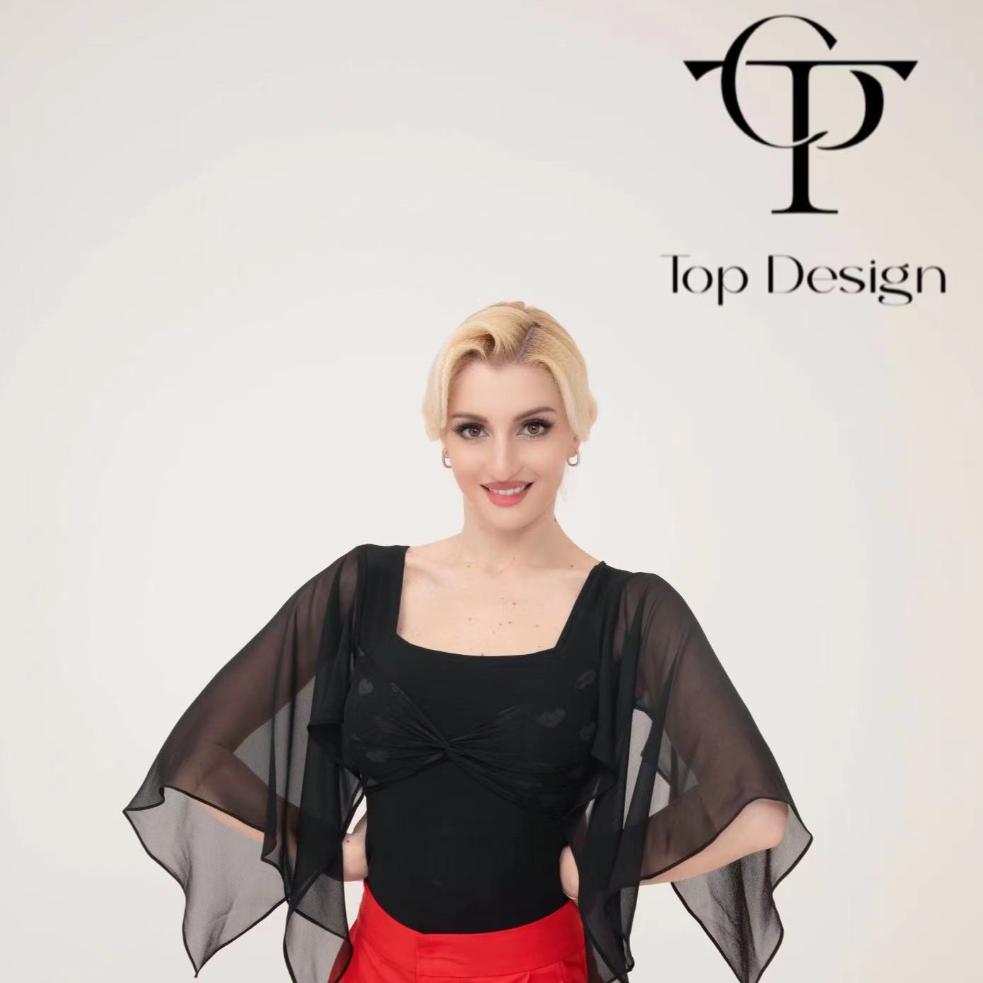 TOP Design ~少女情调~气质优雅摩登舞上衣