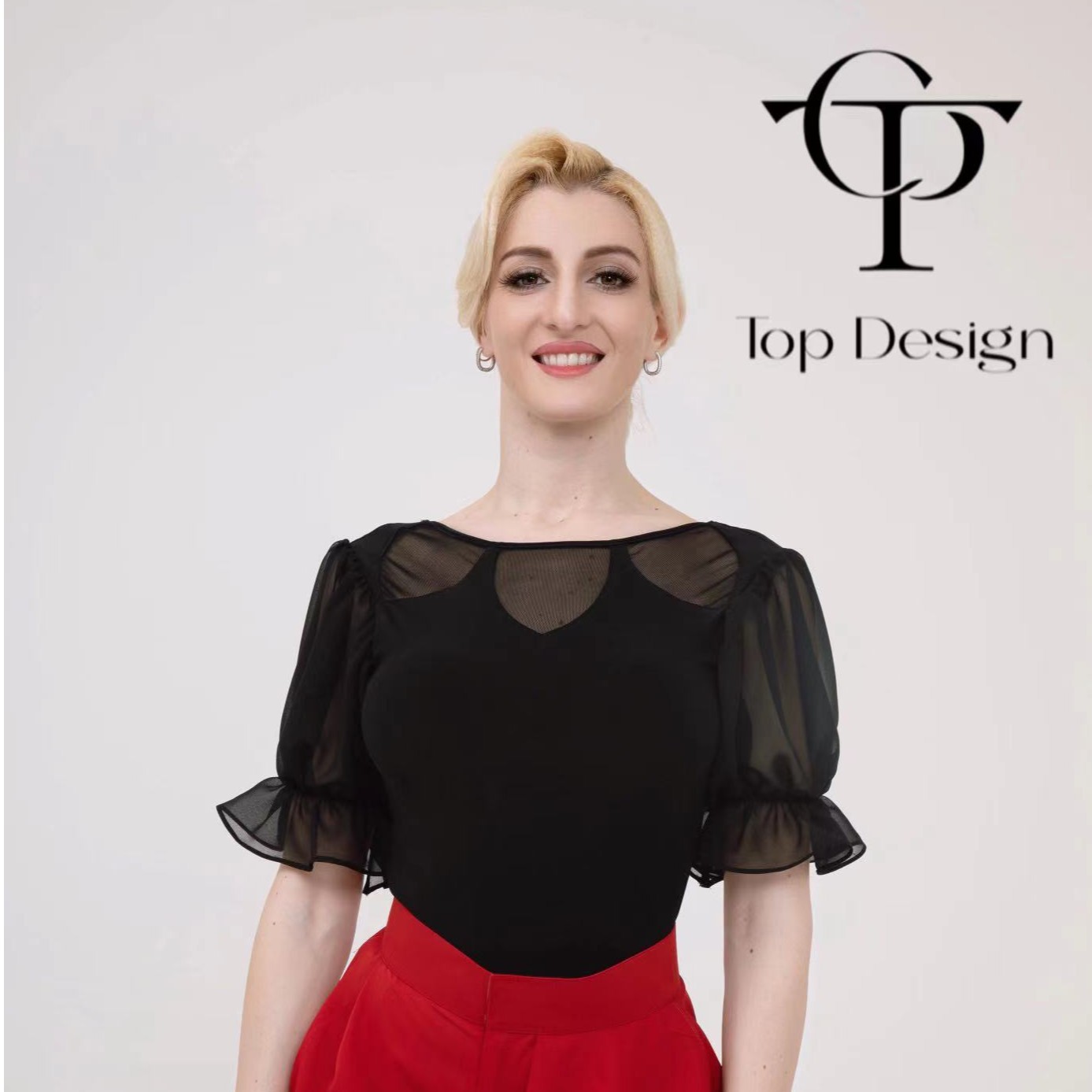 TOP Design ~云朵泡芙~气质优雅摩登舞上衣