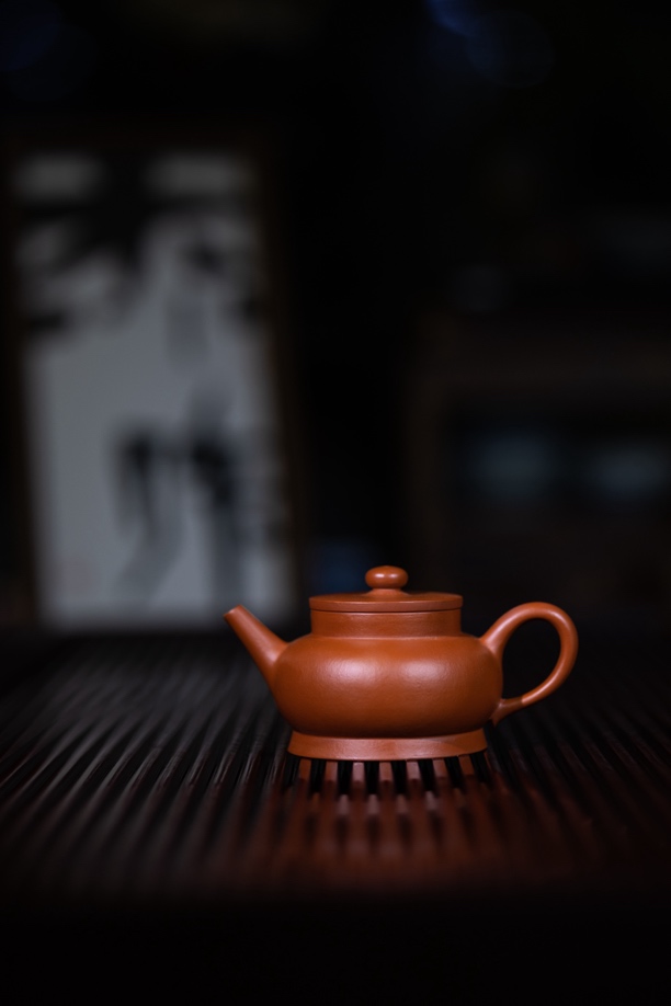 杰作《华灯》140cc 朱泥全手工紫砂壶茶器