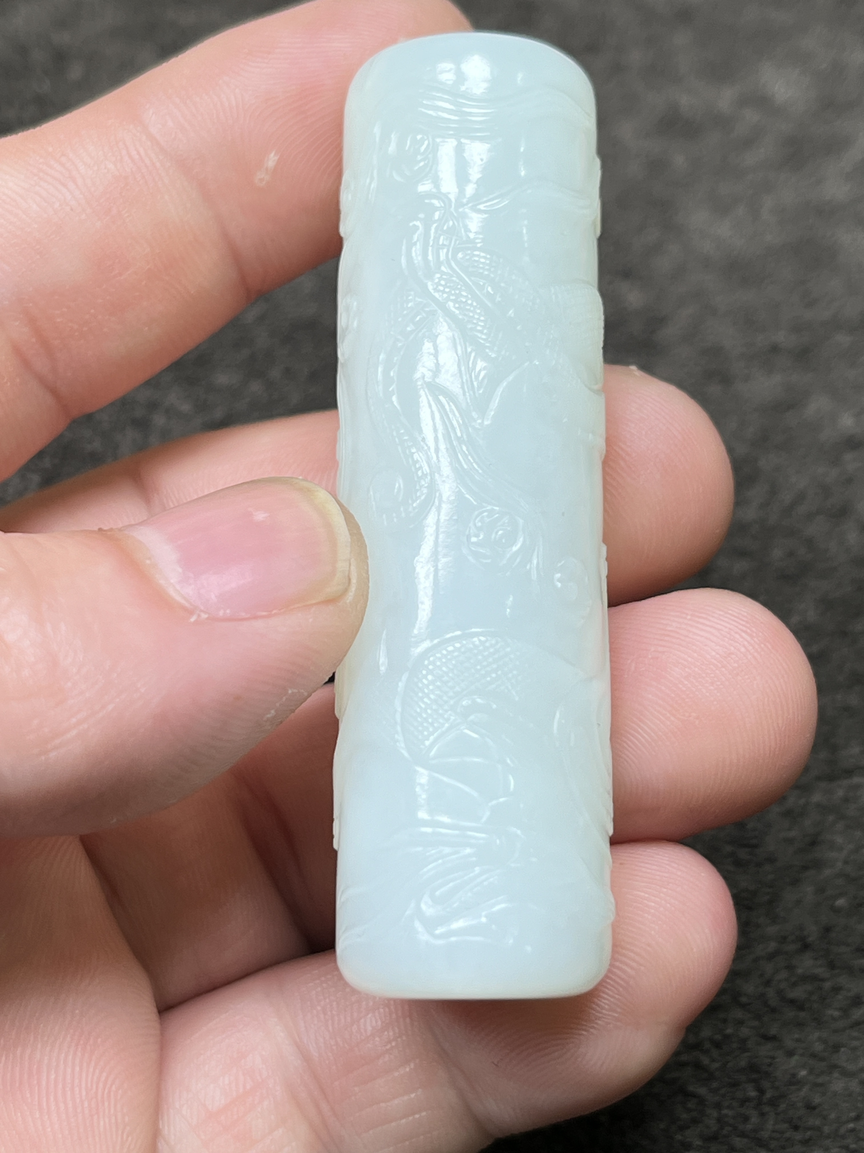 创汇.和田玉龙纹勒子吊坠精美气质