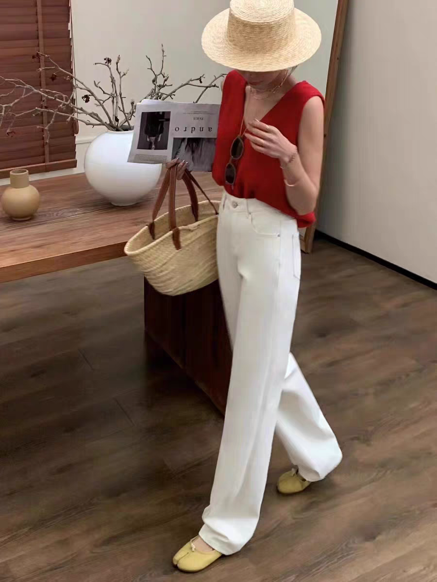 （49.9元-89.9元）KK家孤品断码瑕疵品   百搭修身直筒显瘦牛仔裤